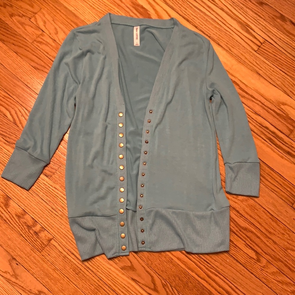 Turquoise cardigan
